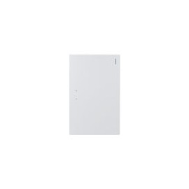PLACA LUCEK FLAT 1 APAGADOR ESCALERA BLANCA