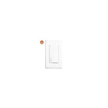 Placa Solaris elegance c/apagador escalera blanca