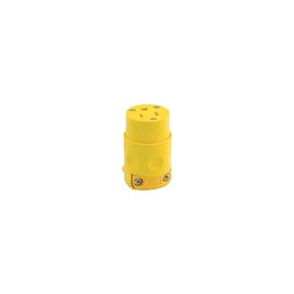 Conector Leviton pvc 3x15 amarillo 515cv