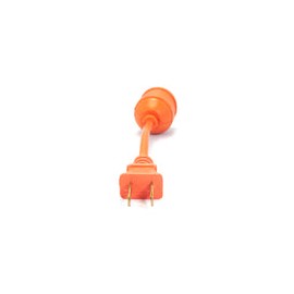 Extensión económica corta uso rudo 10 cms con soquetnaranja