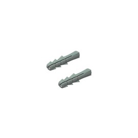 Taquete Samy plástico 1/4 gris c/100pz