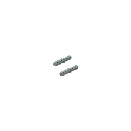 Taquete Samy plástico 1/4 gris c/100pz