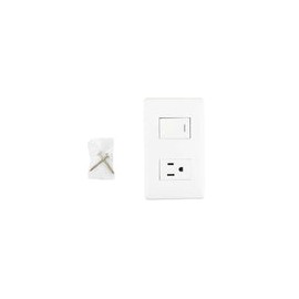 Placa Sanelec italia con contacto y apagador