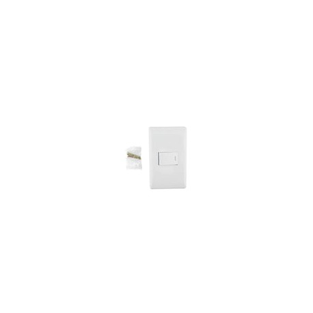 Placa Sanelec italia con apagador sencillo