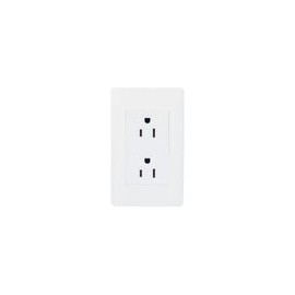Placa Lucek duplex blanco